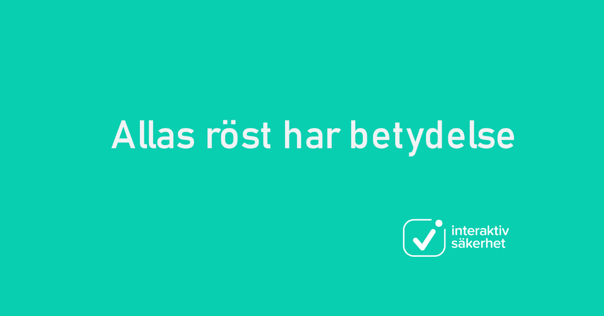 Fördelar med visselblåsning: Allas röst har betydelse.