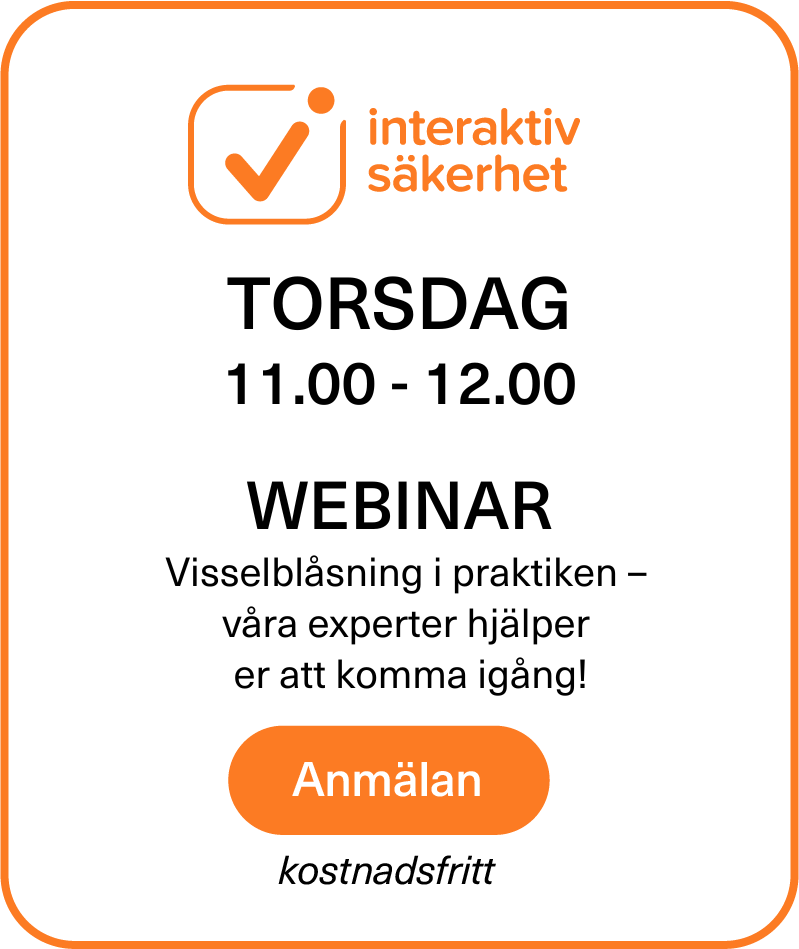 Interaktiv Säkerhet webinar.